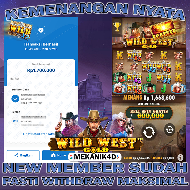 𝗠𝗘𝗞𝗔𝗡𝗜𝗞𝟰𝗗 𝗕𝘂𝗸𝘁𝗶 𝗞𝗲𝗺𝗲𝗻𝗮𝗻𝗴𝗮𝗻 𝗦𝗹𝗼𝘁 Wild West Gold
